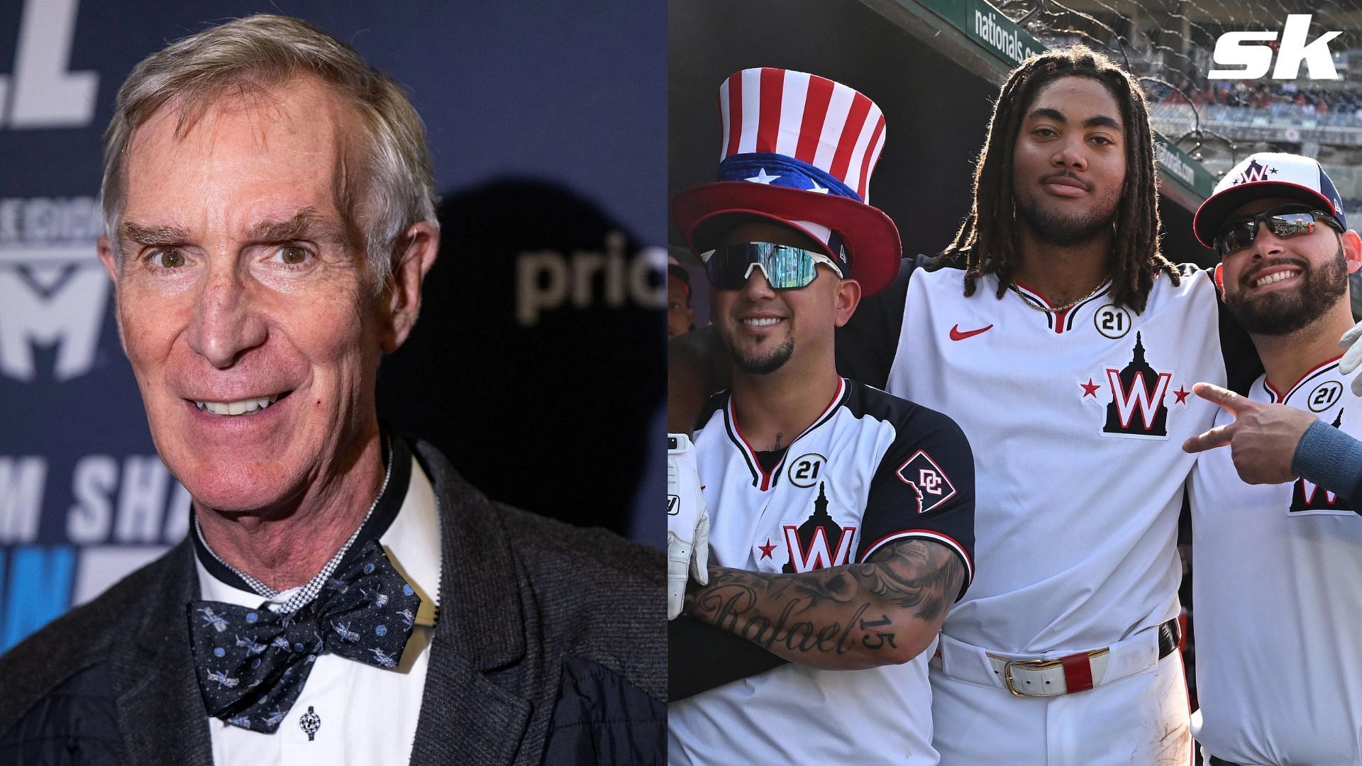 Bill Nye the Science Guy claims that the Washington Nationals will be in the World Series in 2026 (Photo Source: IMAGN, Getty)