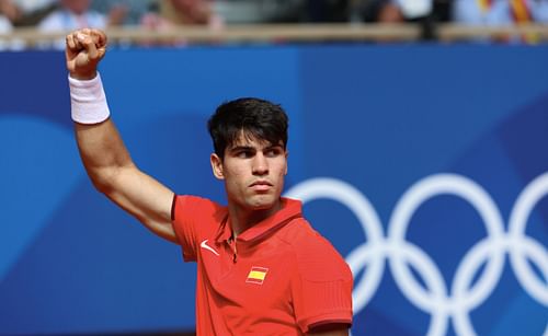 Carlos Alcaraz took home the silver medal at the 2024 Paris Olympics | Getty Images