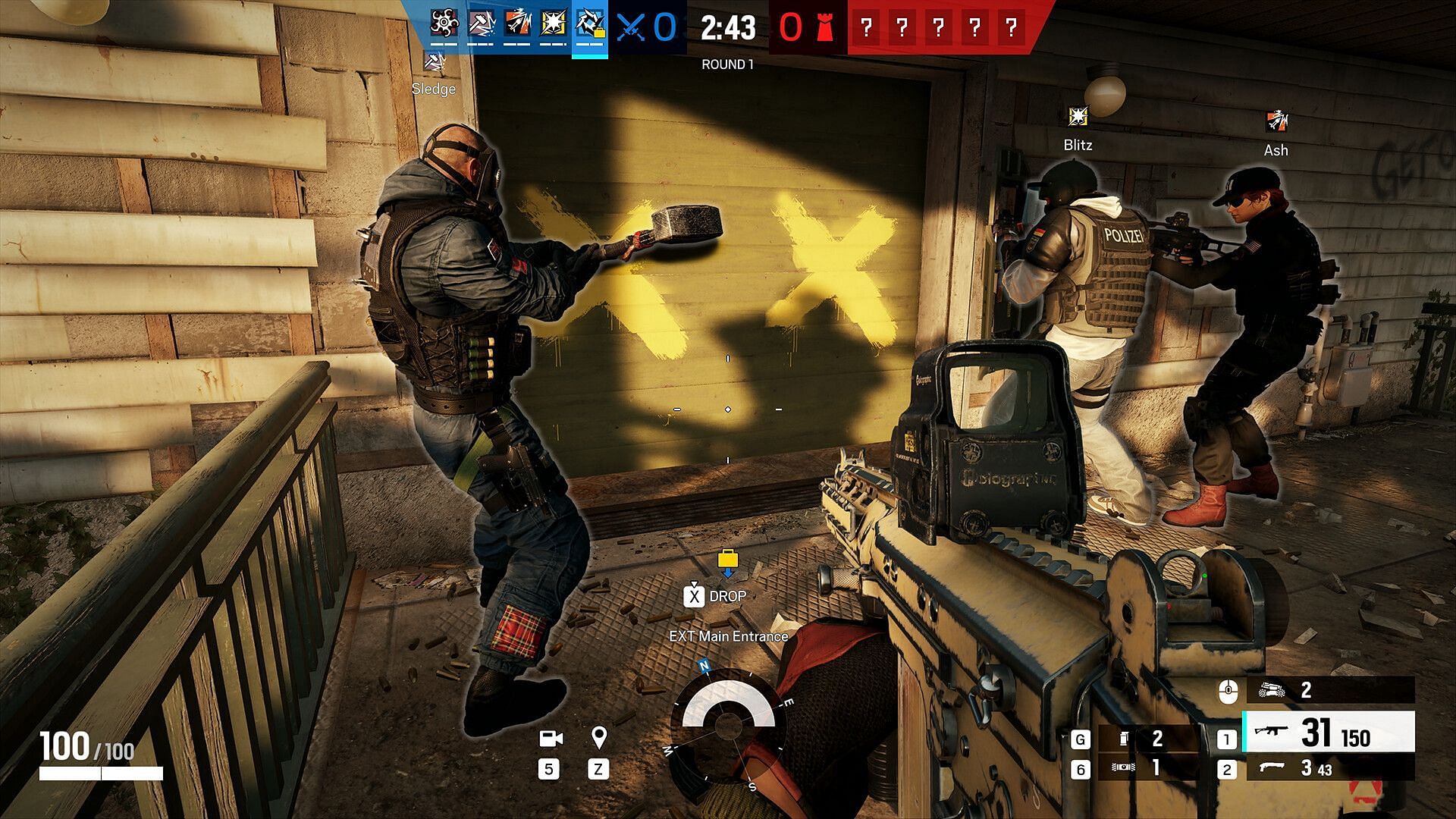 Rainbow Six Siege gameplay (Image via Ubisoft)