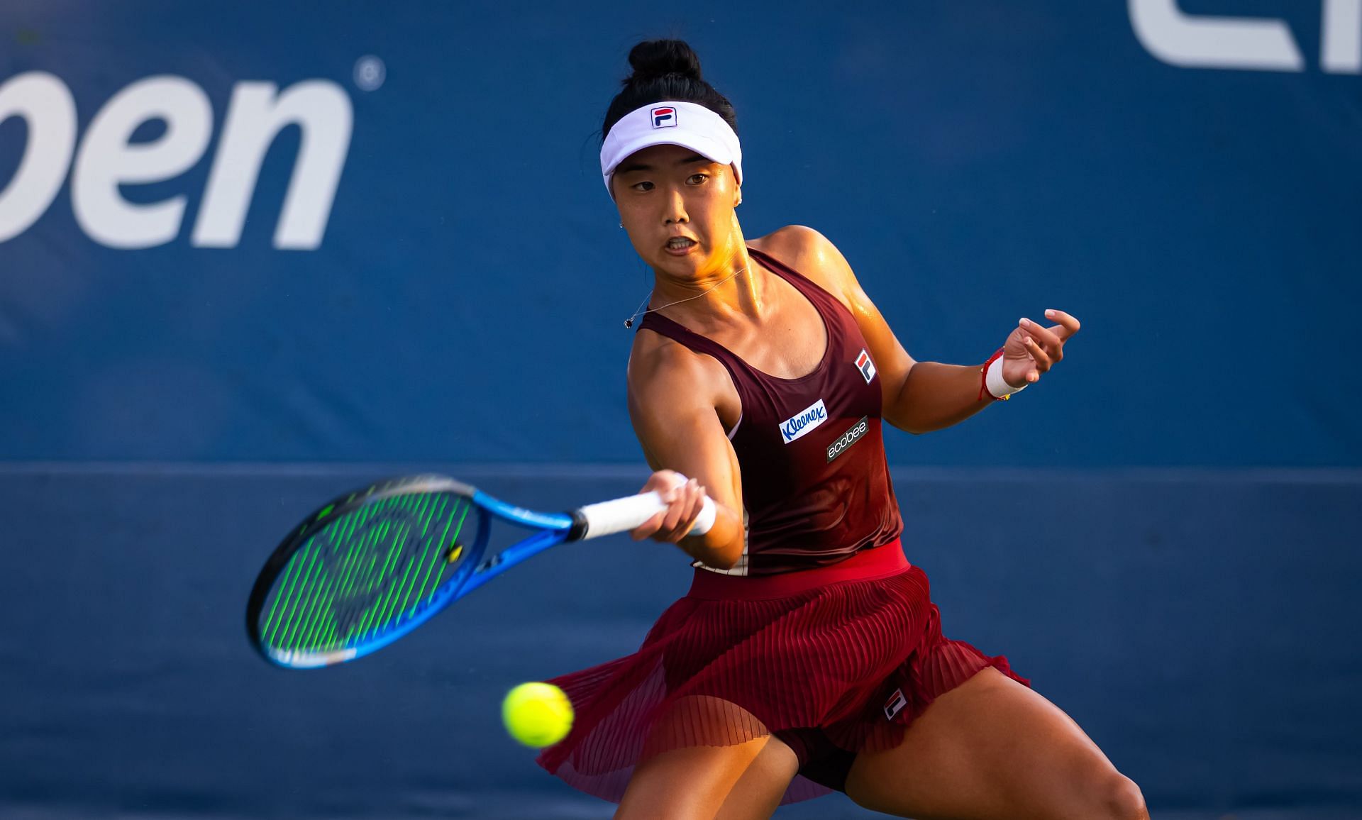 Ann Li in action at the US Open (Picture: Getty)