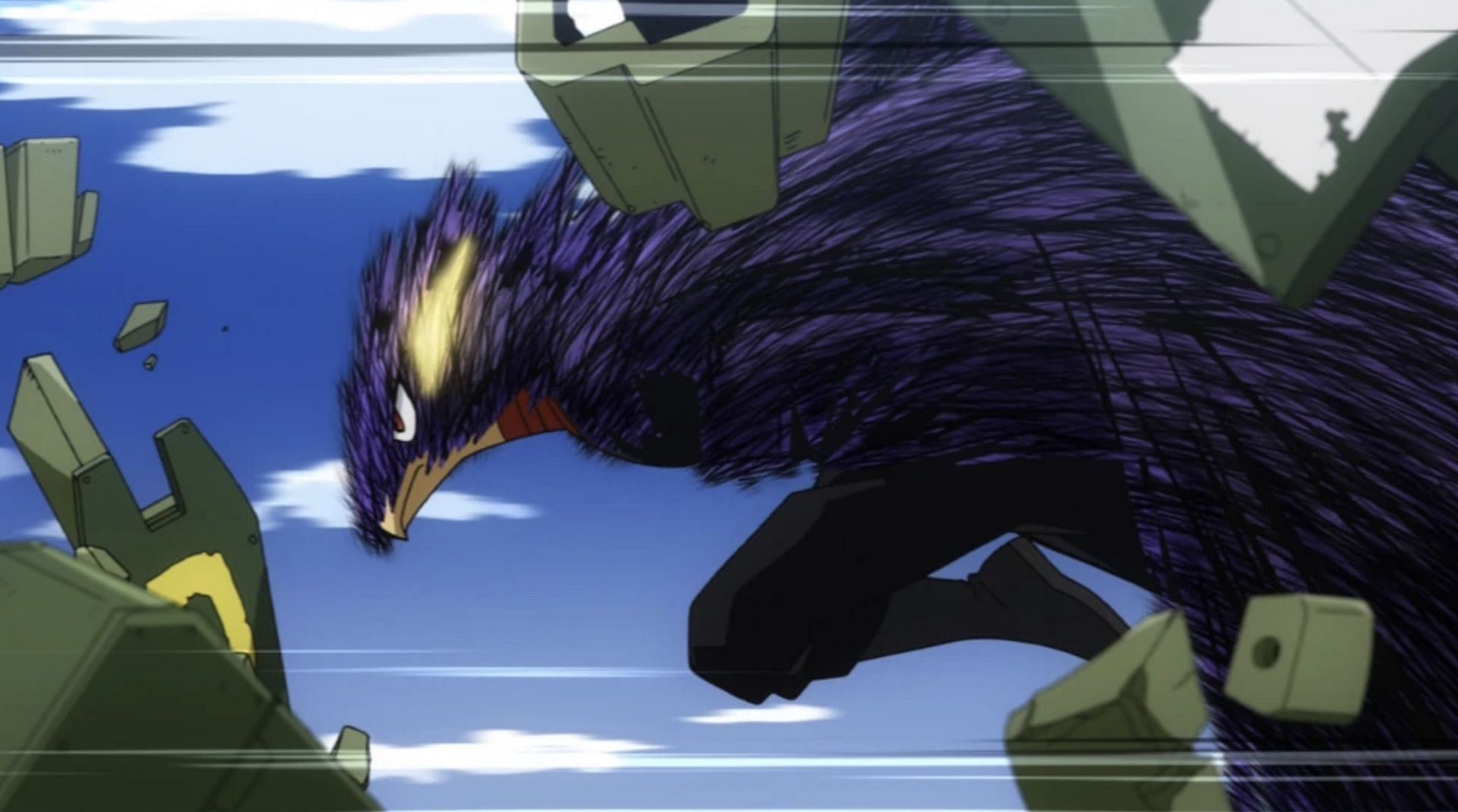 Fumikage Tokoyami as seen in anime (Image via Studio Bones)