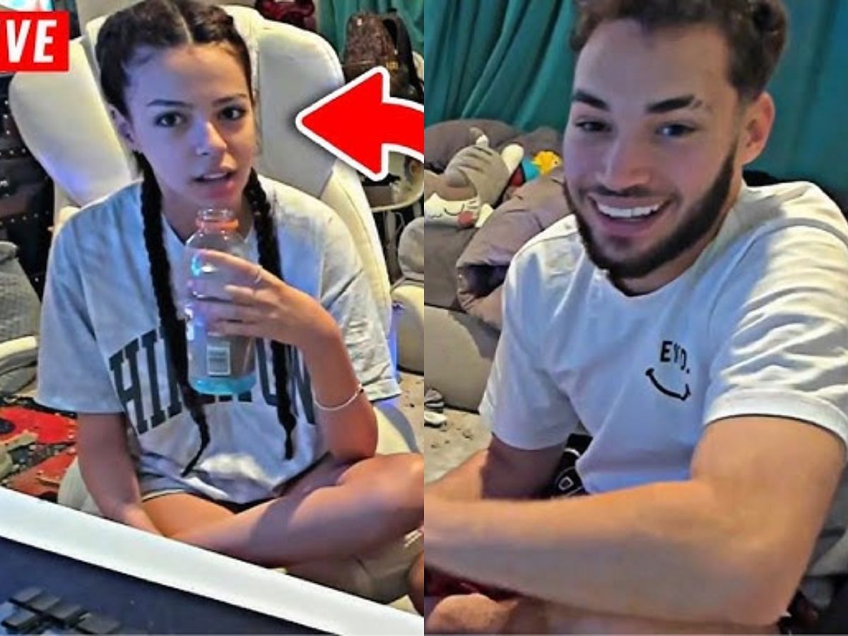 Adin Ross&#039; first official girlfriend was Stacey Gould (Image via YouTube/Adin Ross)