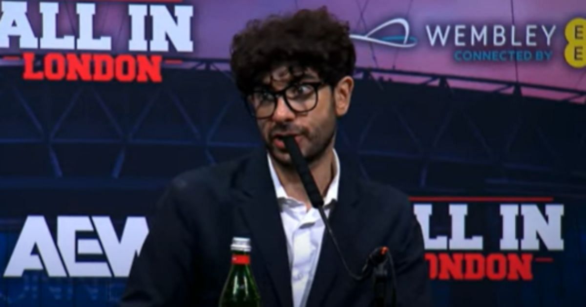 Tony Khan at All In 2024 post-show media scrum [Source: AEW YouTube]