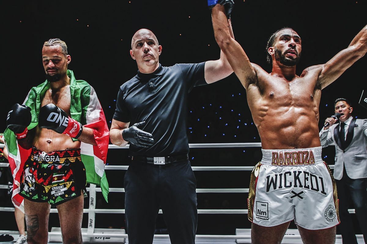 Alexis Nicolas (R) beats Regian Eersel | Image by ONE Championship