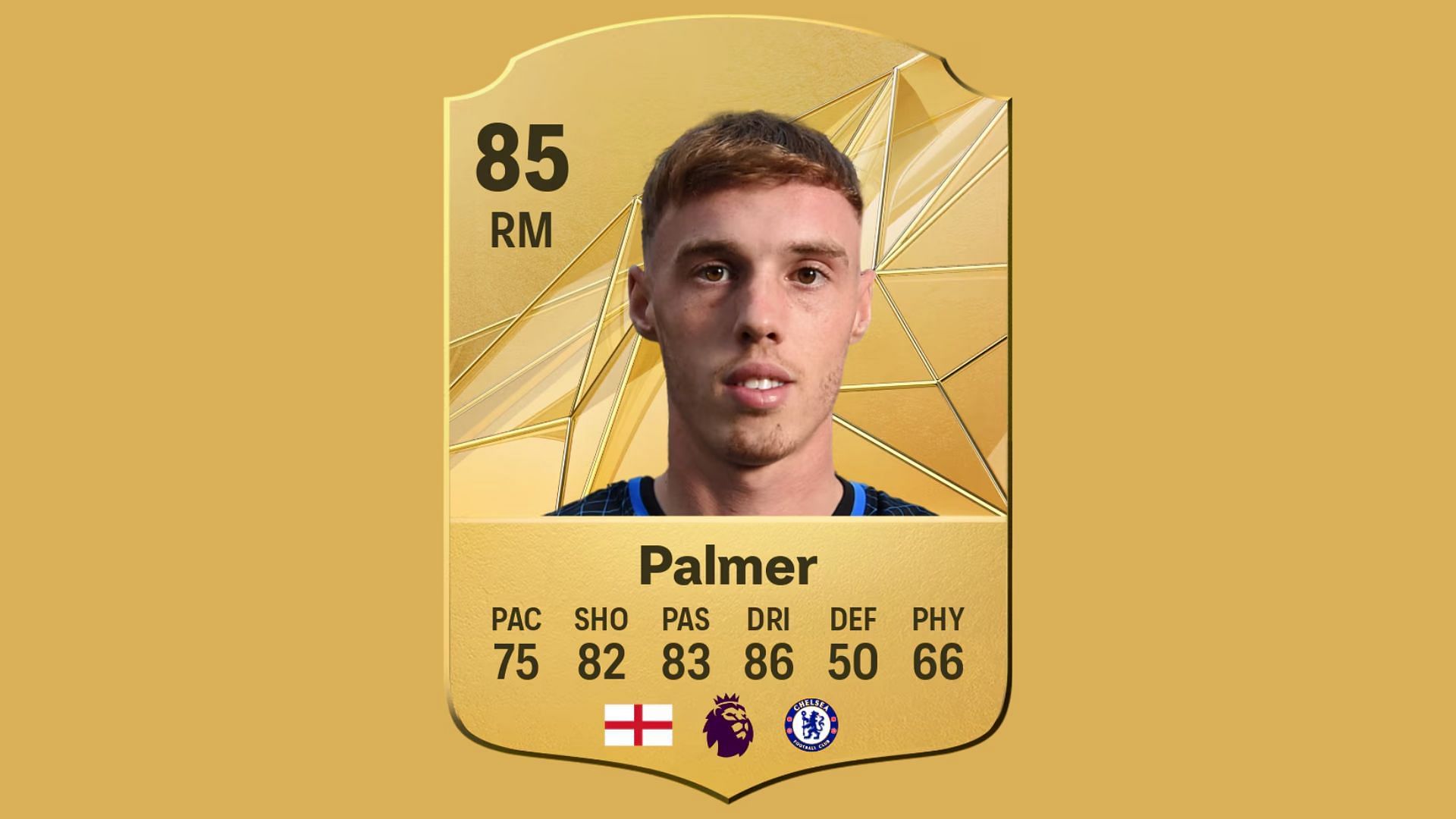 Cole Palmer&#039;s player card in EA FC 25 (Image via EA Sports)