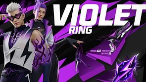 Free Fire Violet Ring event rewards: Violet Vortex Bundle, Violet Voltage Bundle, and more