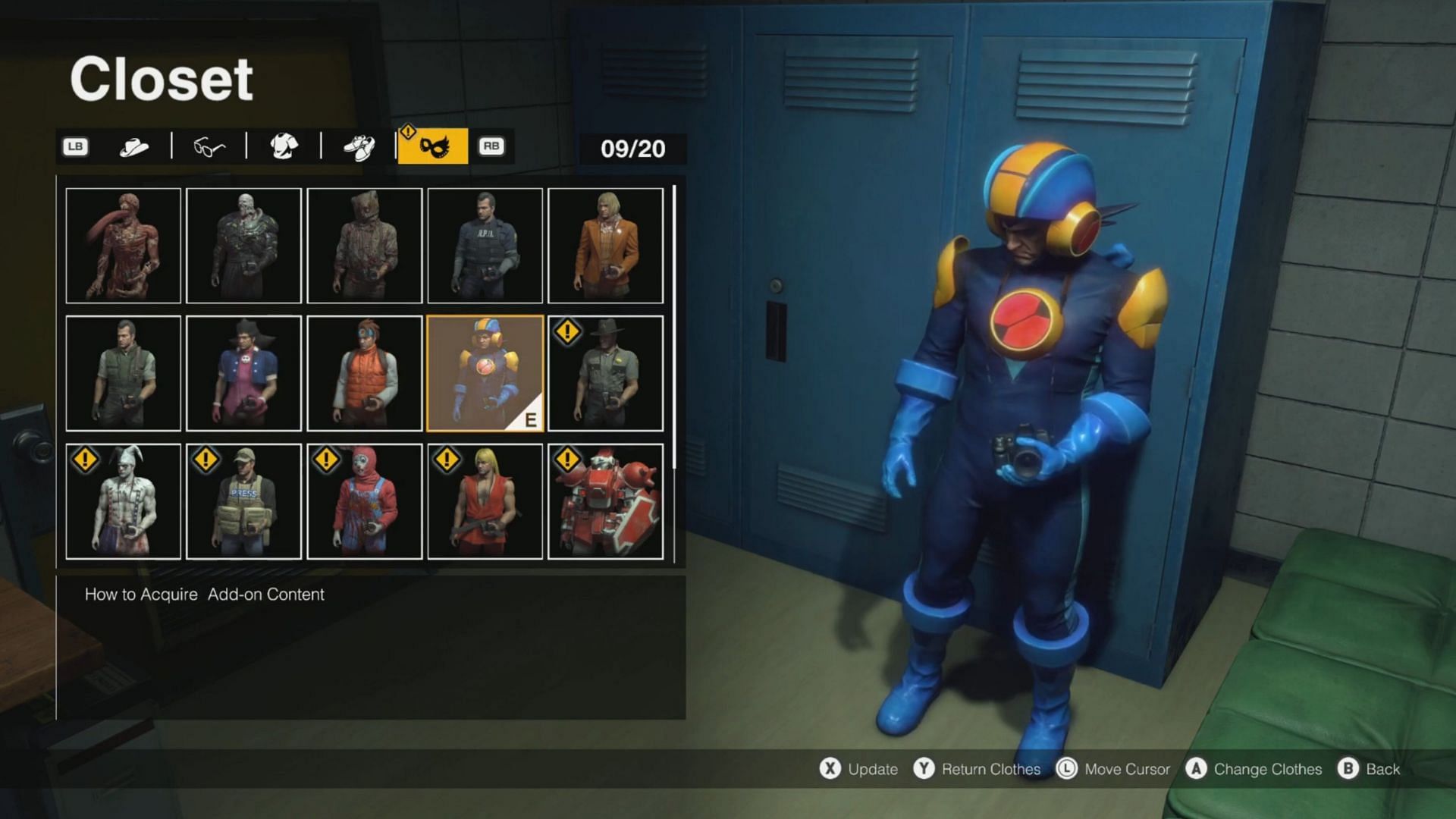 Mega Man&#039;s outfit in Dead Rising Deluxe Remaster (Image via Capcom)