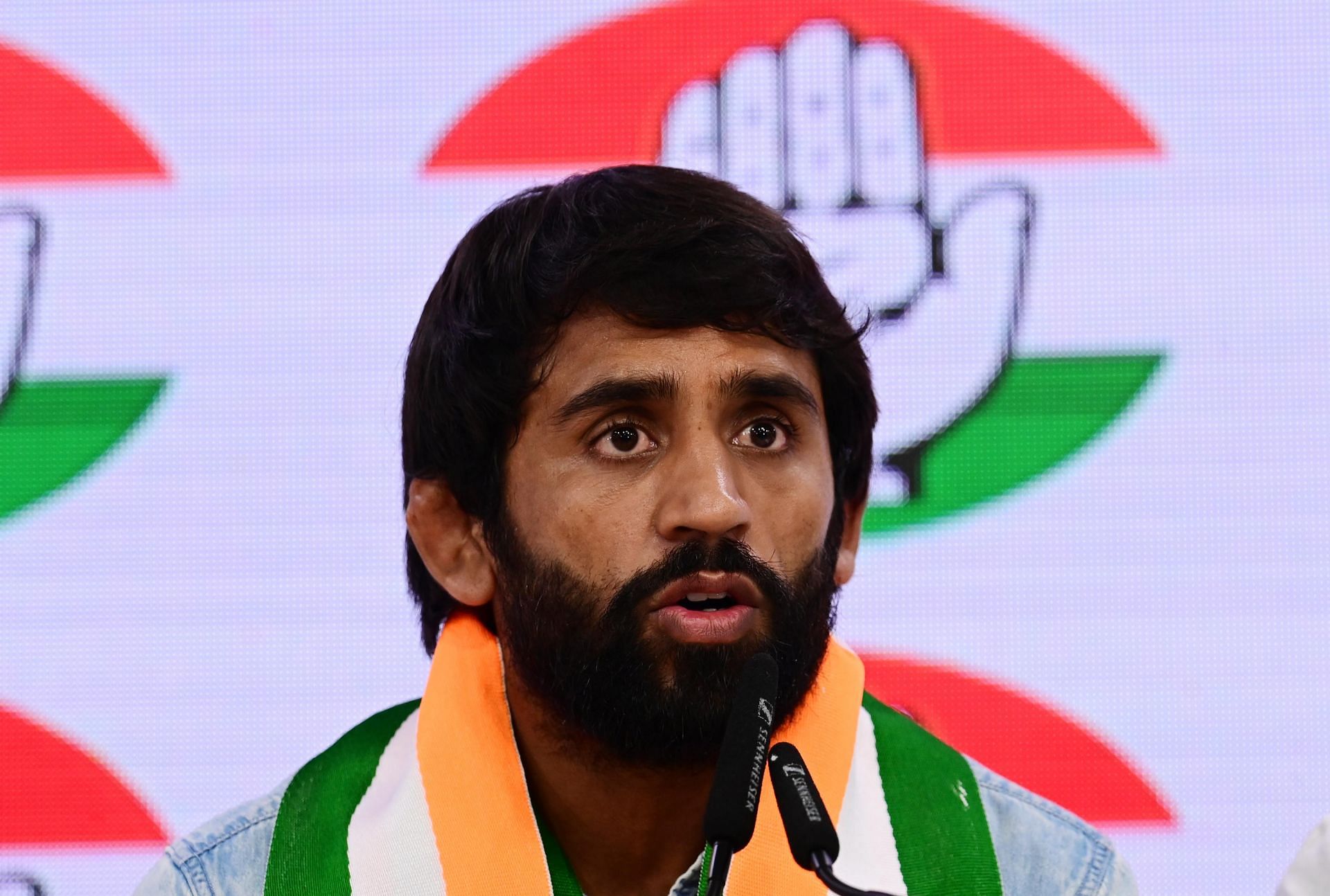 Wrestlers Bajrang Punia And Vinesh Phogat Joins Congress - Source: Getty