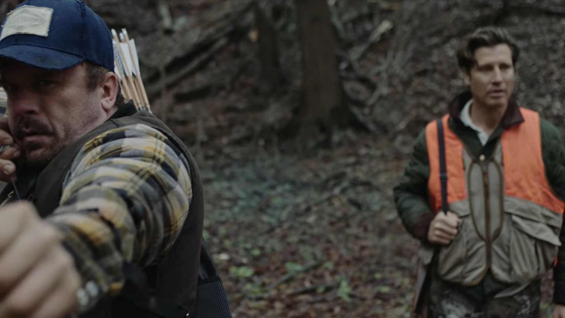 Kyle devises a hunting plan in Out Come The Wolves (Image via IFC Films)