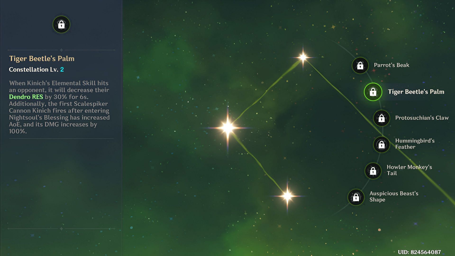 Kinich&#039;s Constellation #2 (Image via HoYoverse)