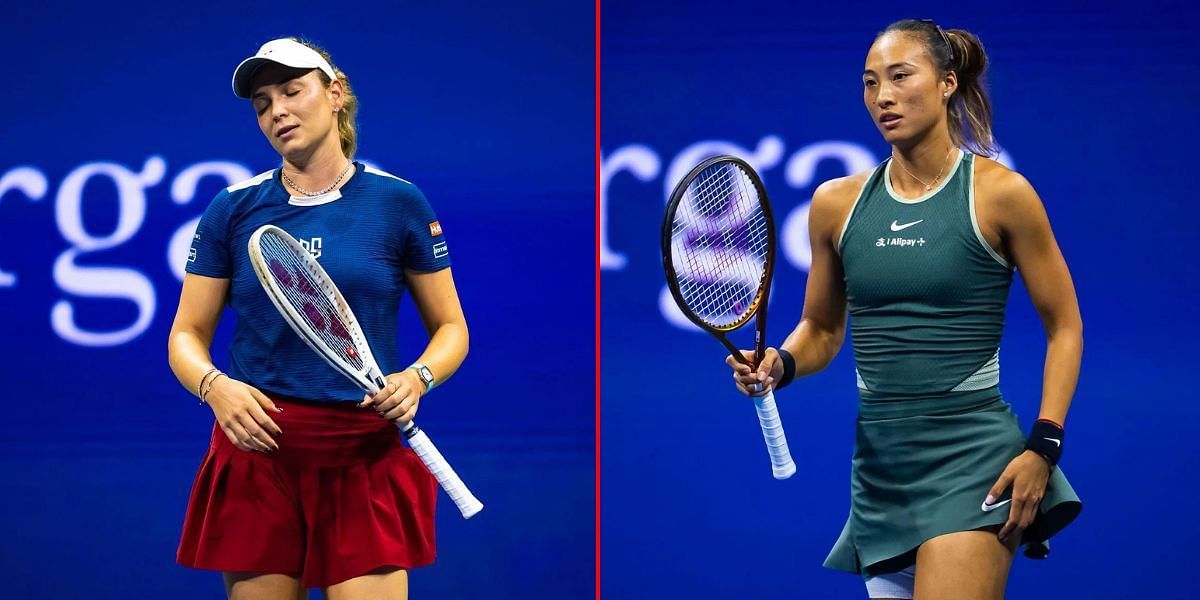 Donna Vekic (L), Zheng Qinwen (R) | Getty