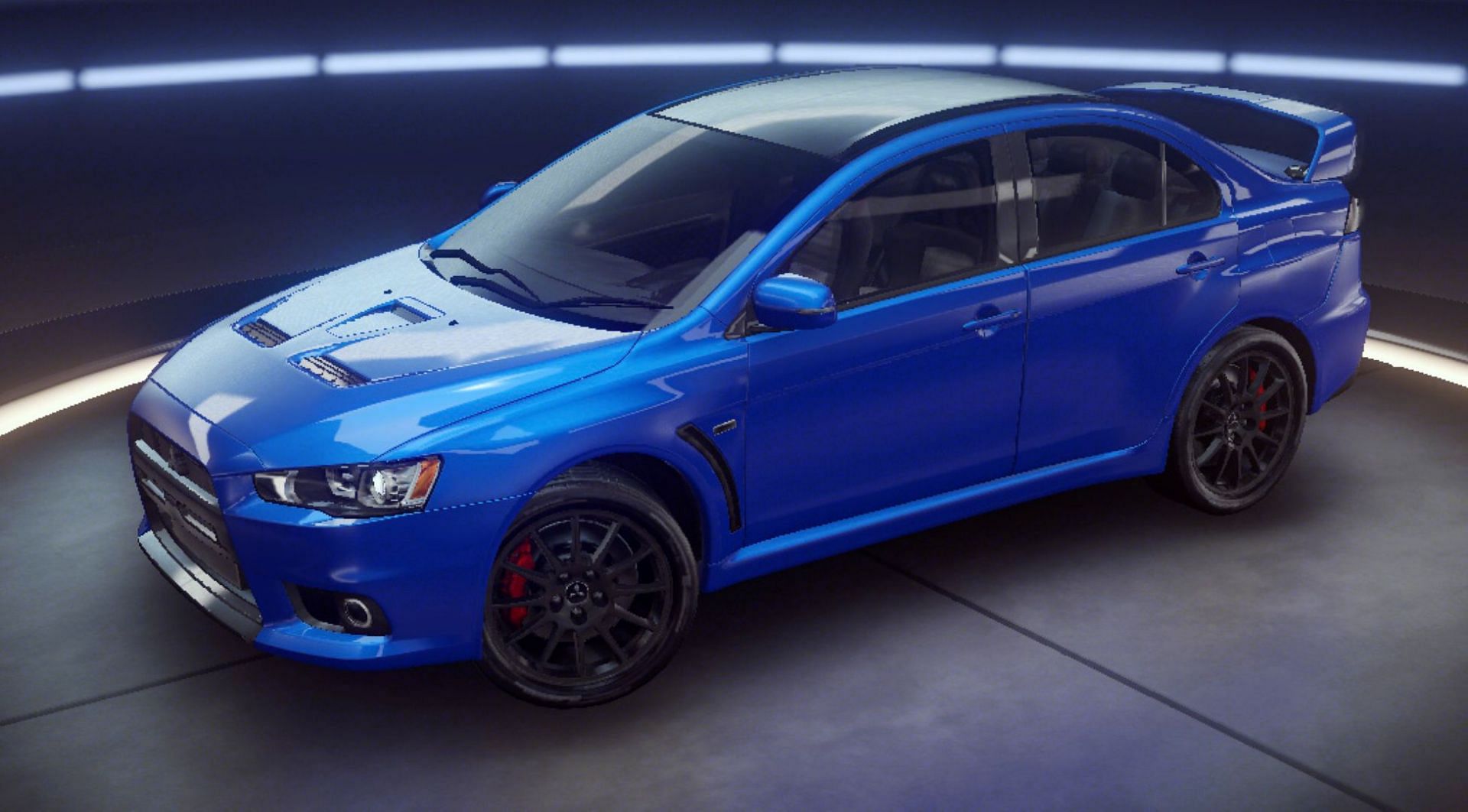 The Mitsubishi Lancer Evolution X is a sports sedan made by Mitsubishi and represents the final model of the Lancer Evolution lineup (Image via Gameloft SE)