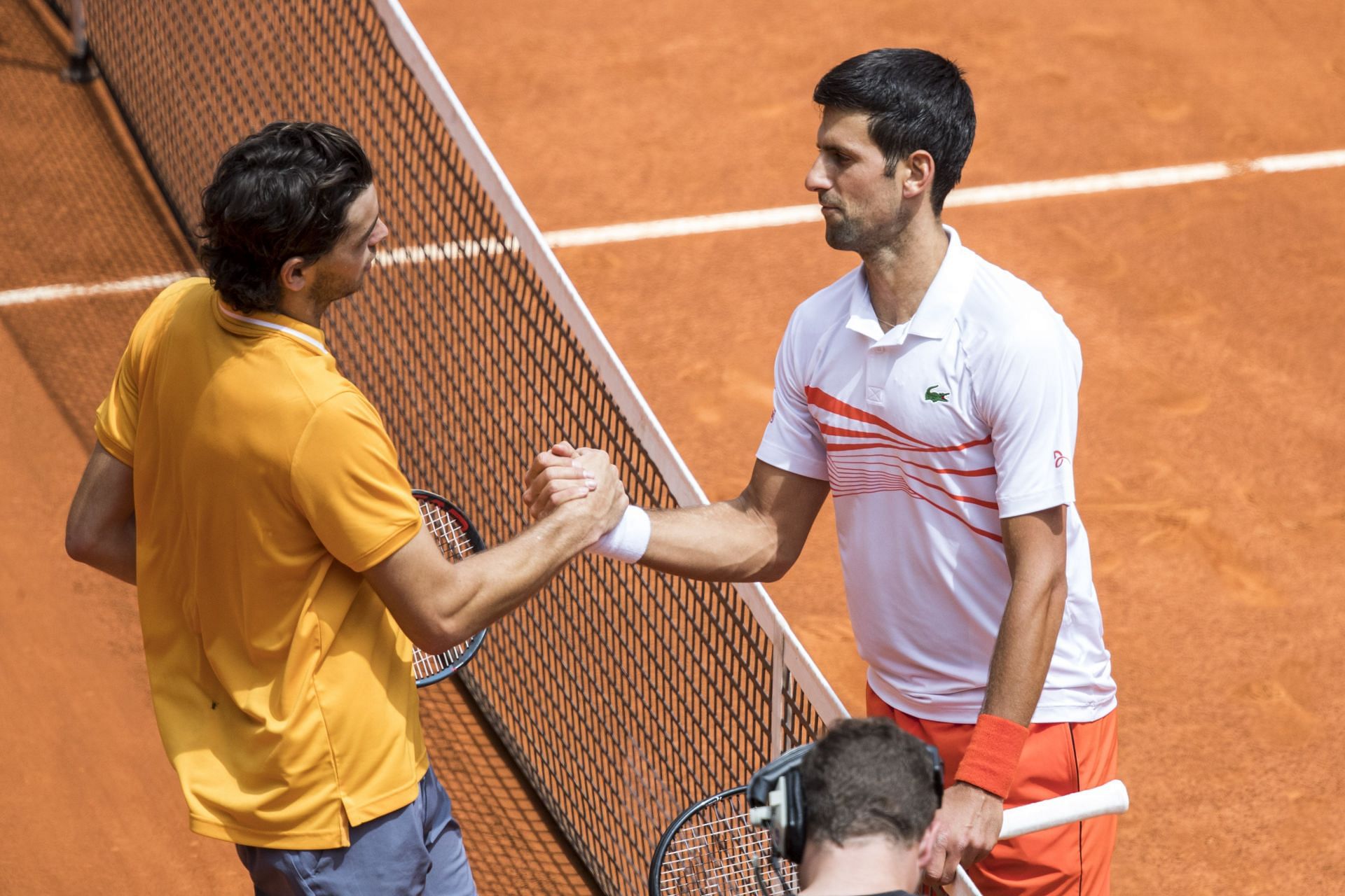 Taylor Fritz (L) and Novak Djokovic (R) (Source: Getty)