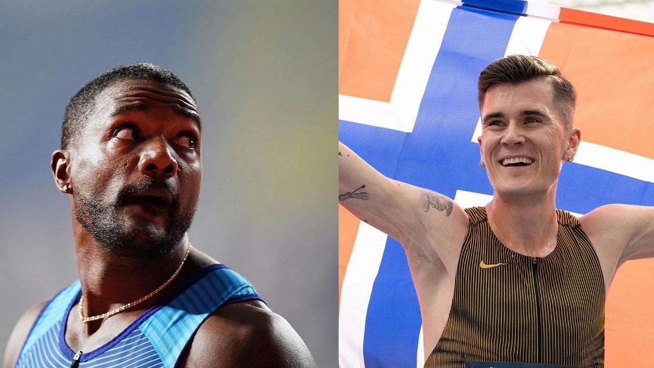 Justin Gatlin and Jakob Ingebrigtsen (Image: Both images Getty)