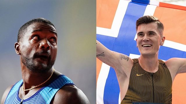 Justin Gatlin and Jakob Ingebrigtsen (Image: Both images Getty)