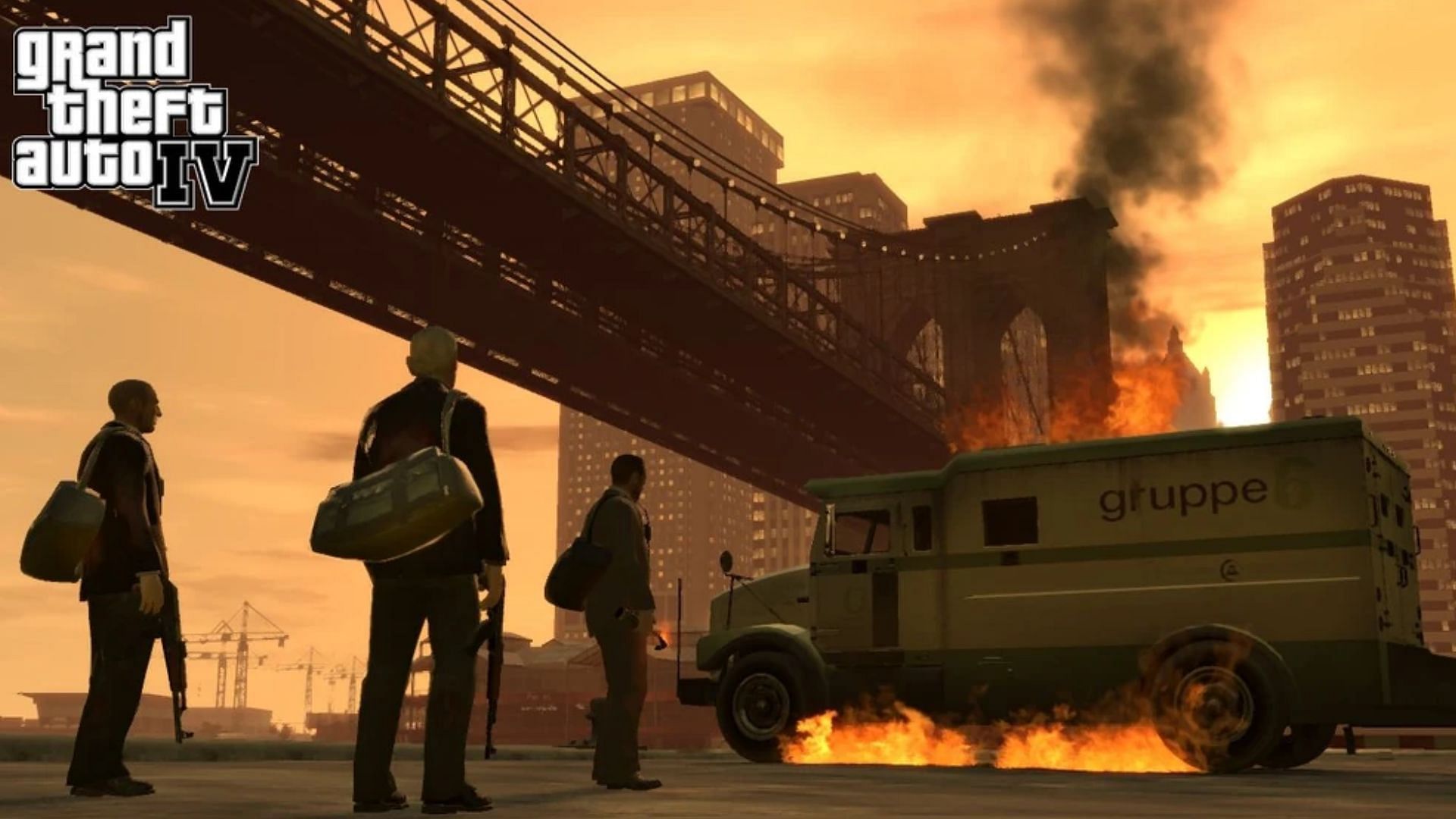 The Grand Theft Auto 4 experience is full of violent moments (Image via Rockstar Games)