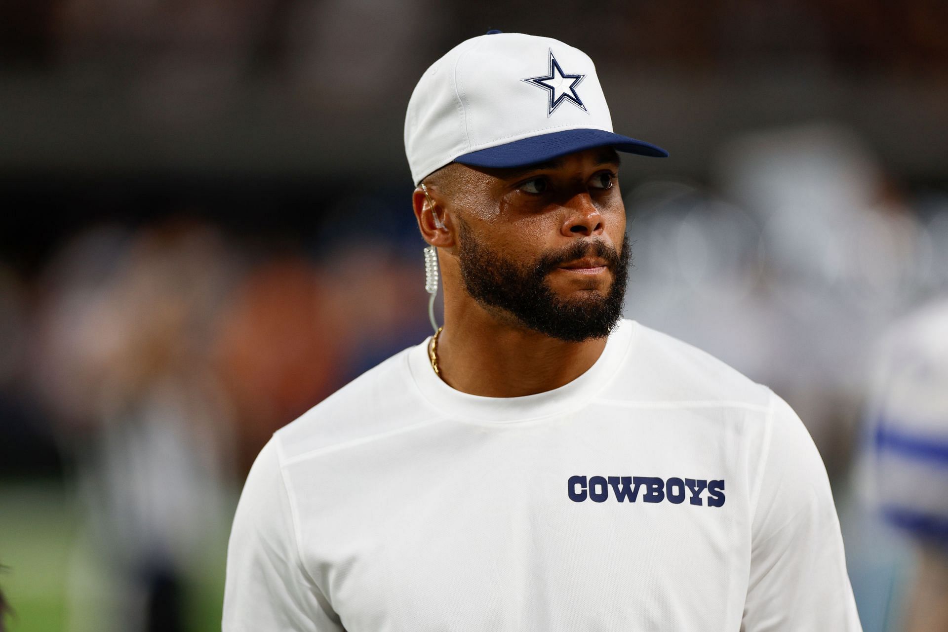 Dak Prescott at Dallas Cowboys vs. Las Vegas Raiders—Source: Getty