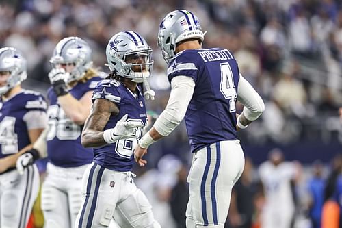 CeeDee Lamb, left, Dak Prescott, right NFL: DEC 30 Lions at Cowboys - Source: Getty