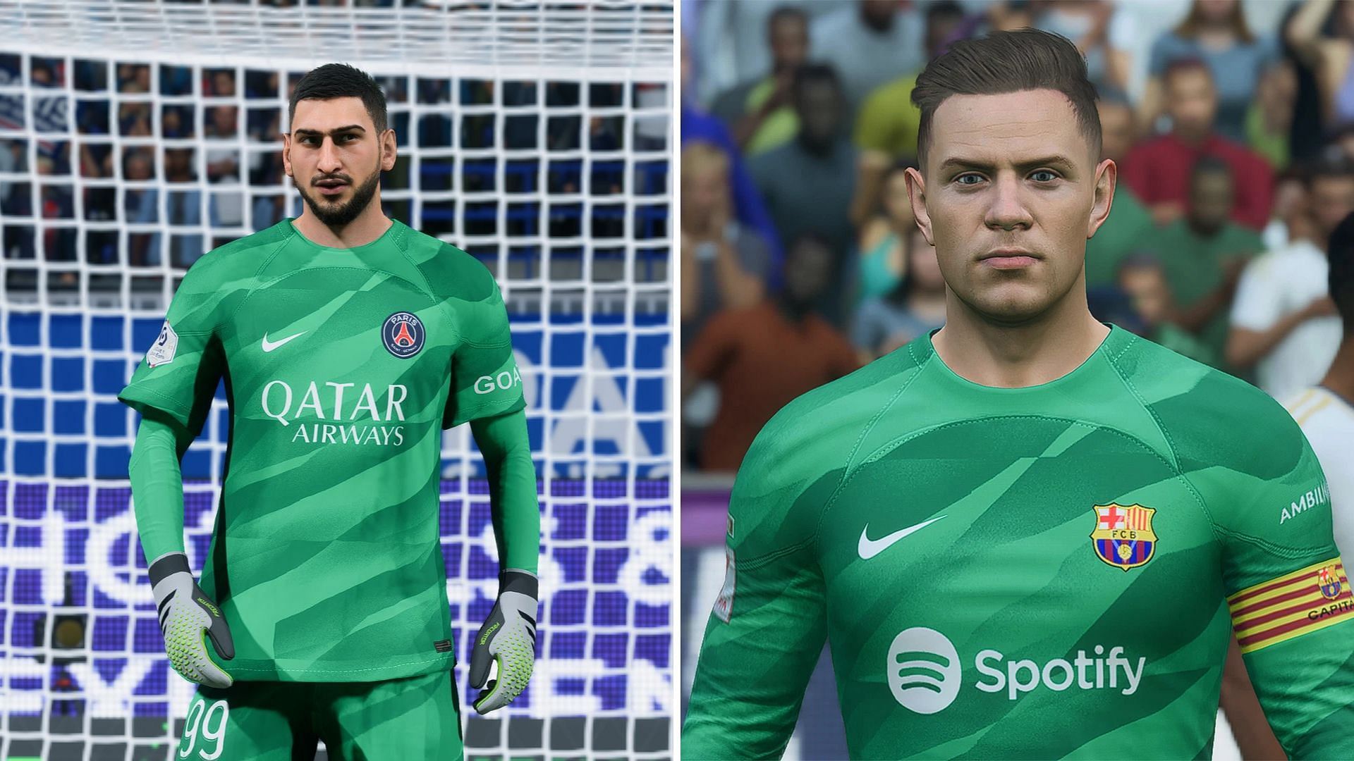 Donnarumma and Ter stegen is among the top 10 GKs in EA FC 25 (Image via EA Sports)