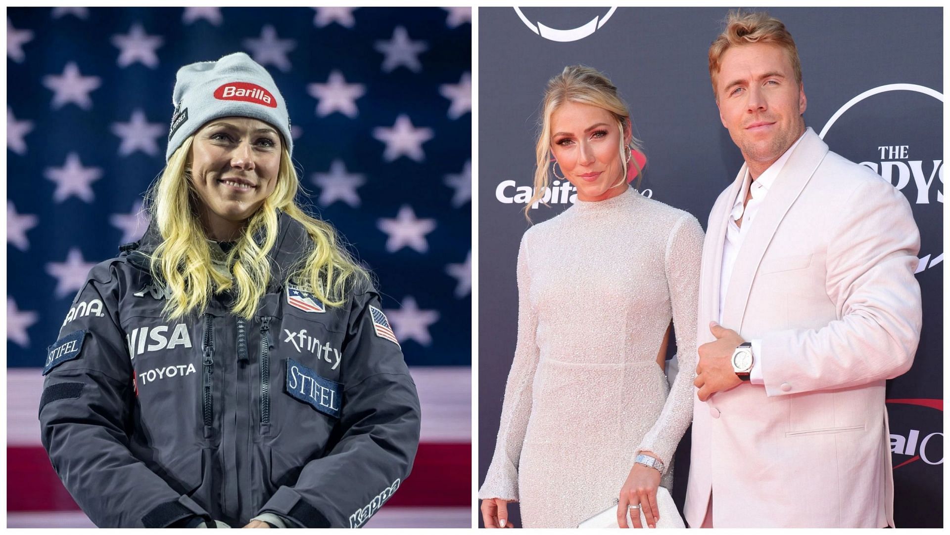 Mikaela Shiffrin and Aleksander Kilde