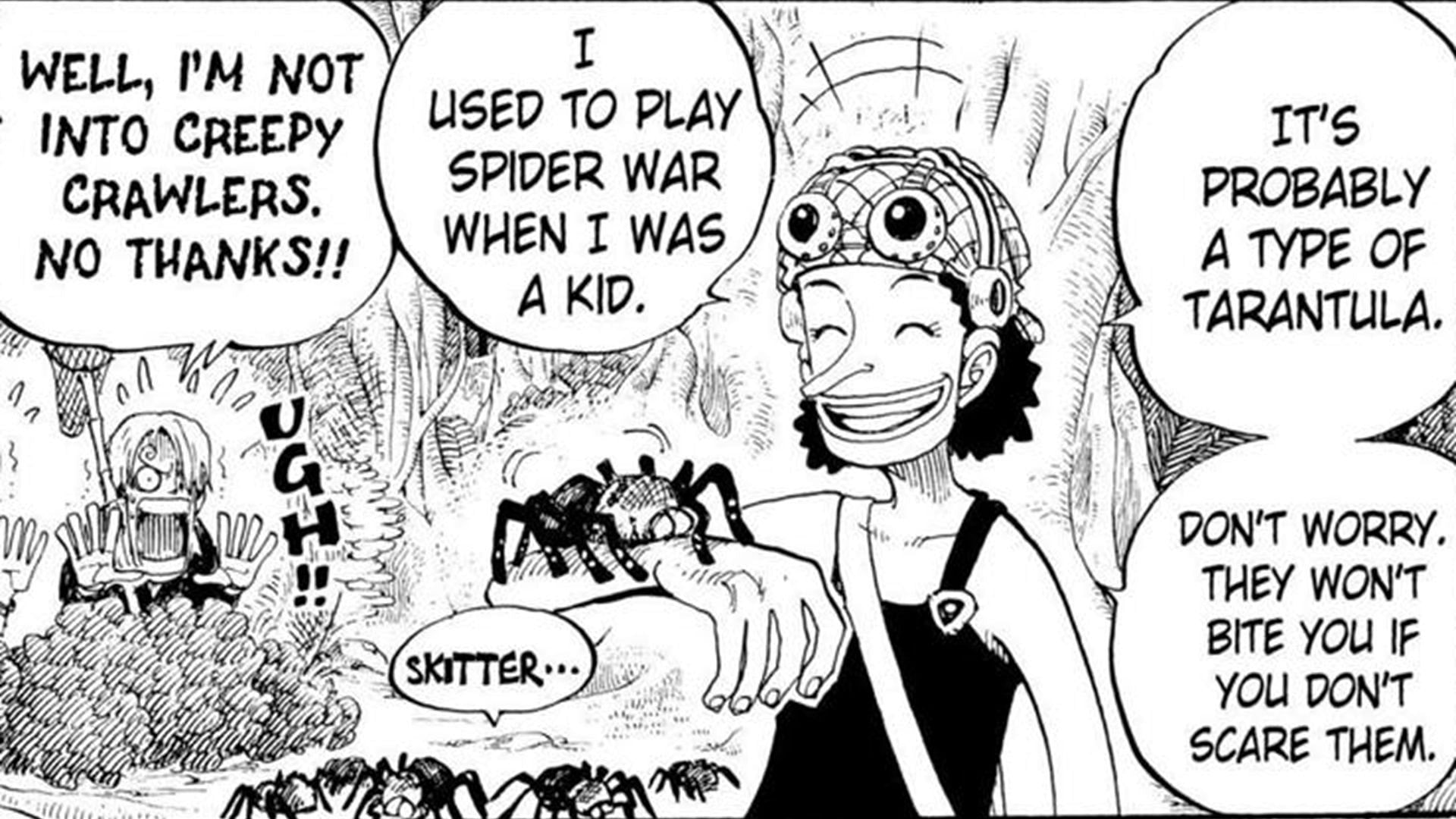 Sanji wants nothing to do with insects (Image via Shueisha)