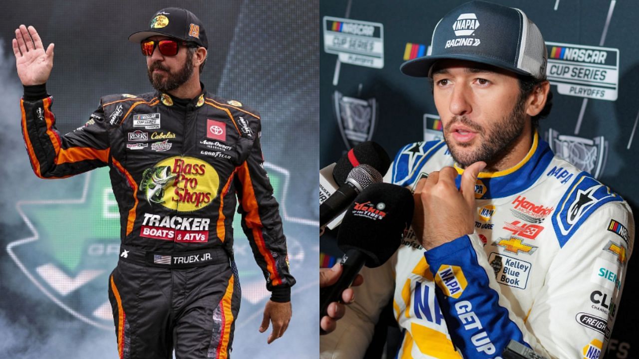 NASCAR Cup Series champions Martin Truex Jr. and Chase Elliott. ( Source - (L) Getty and (R) Imagn )