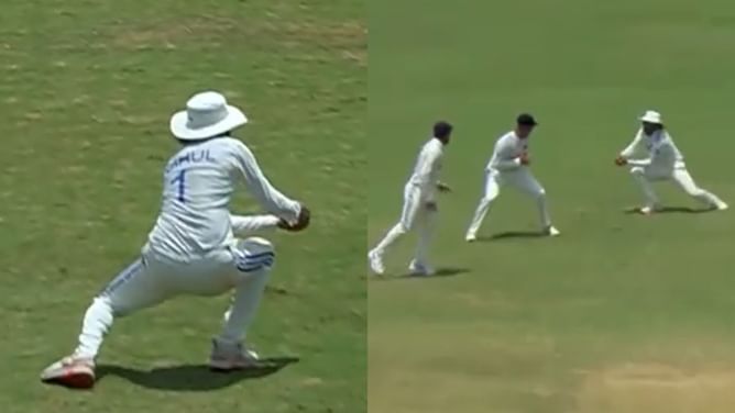 [Watch] KL Rahul takes a well-judged catch at slips to send Mushfiqur Rahim back for just 8 runs in IND vs BAN 2024 1st Test
