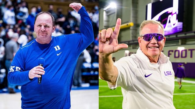 Mike Elko and Brian Kelly (Images via Instagram/Mike Elko and Brian Kelly)