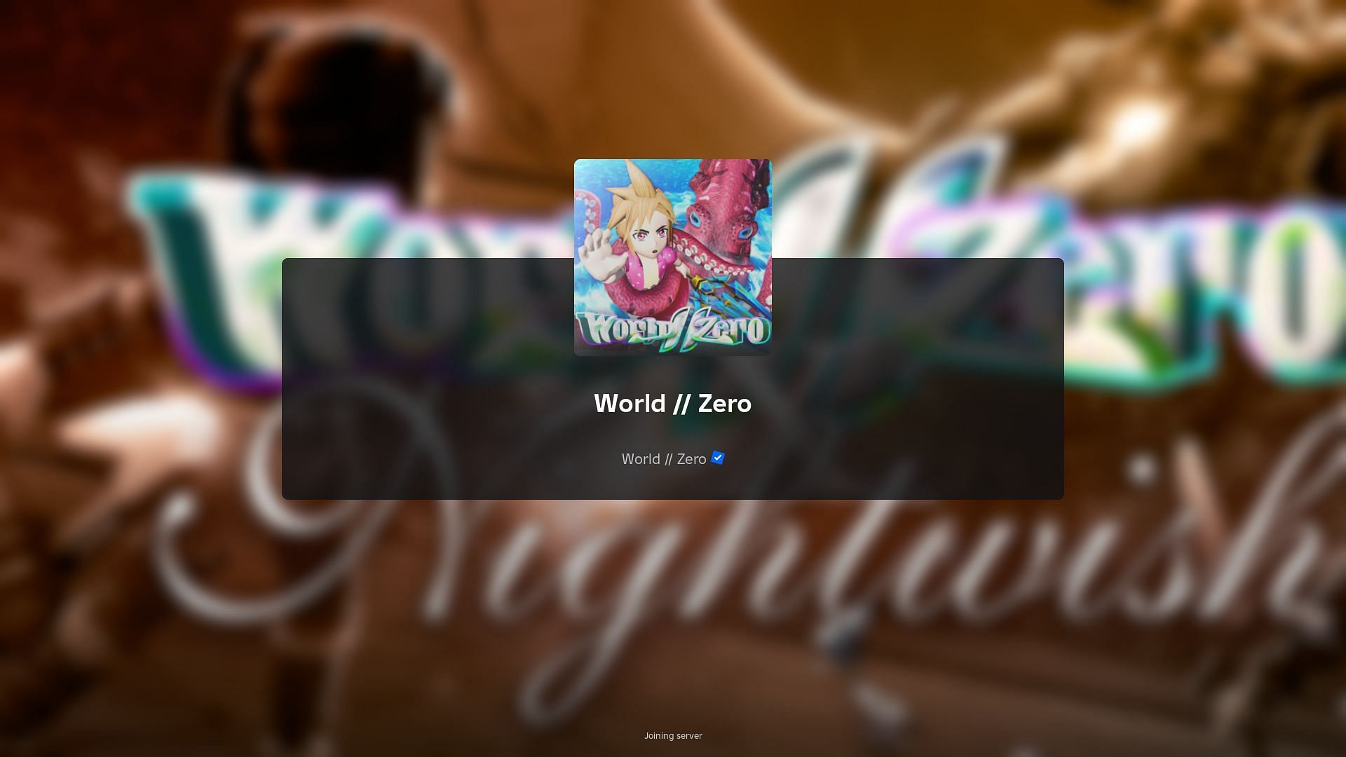 Roblox World // Zero