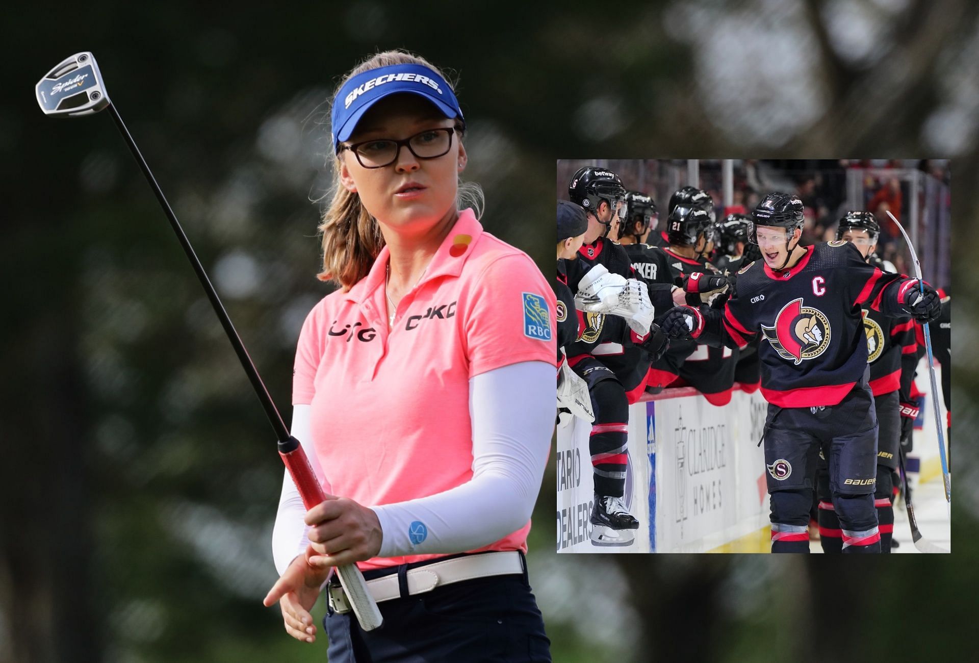 LPGA star Brooke Henderson and Ottawa Senators