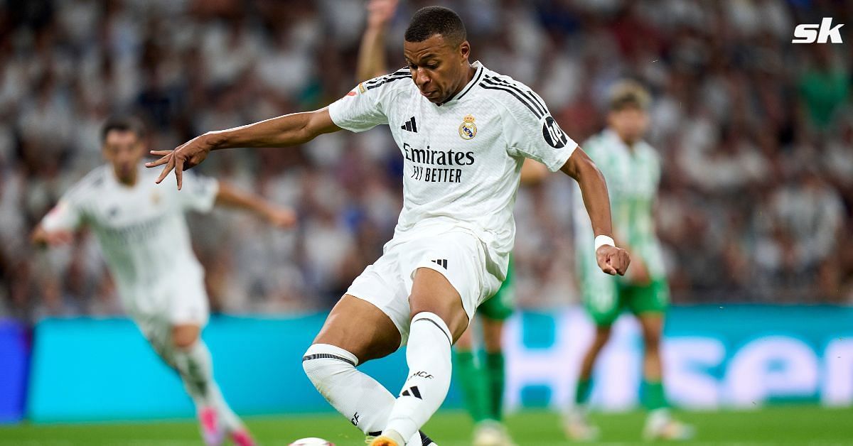 Social media reacts as Kylian Mbappe scores brace for Real Madrid in Betis win.