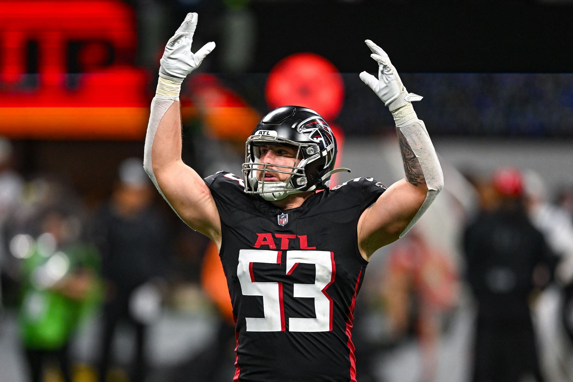 Atlanta Falcons LB Nate Landman - Source: Getty