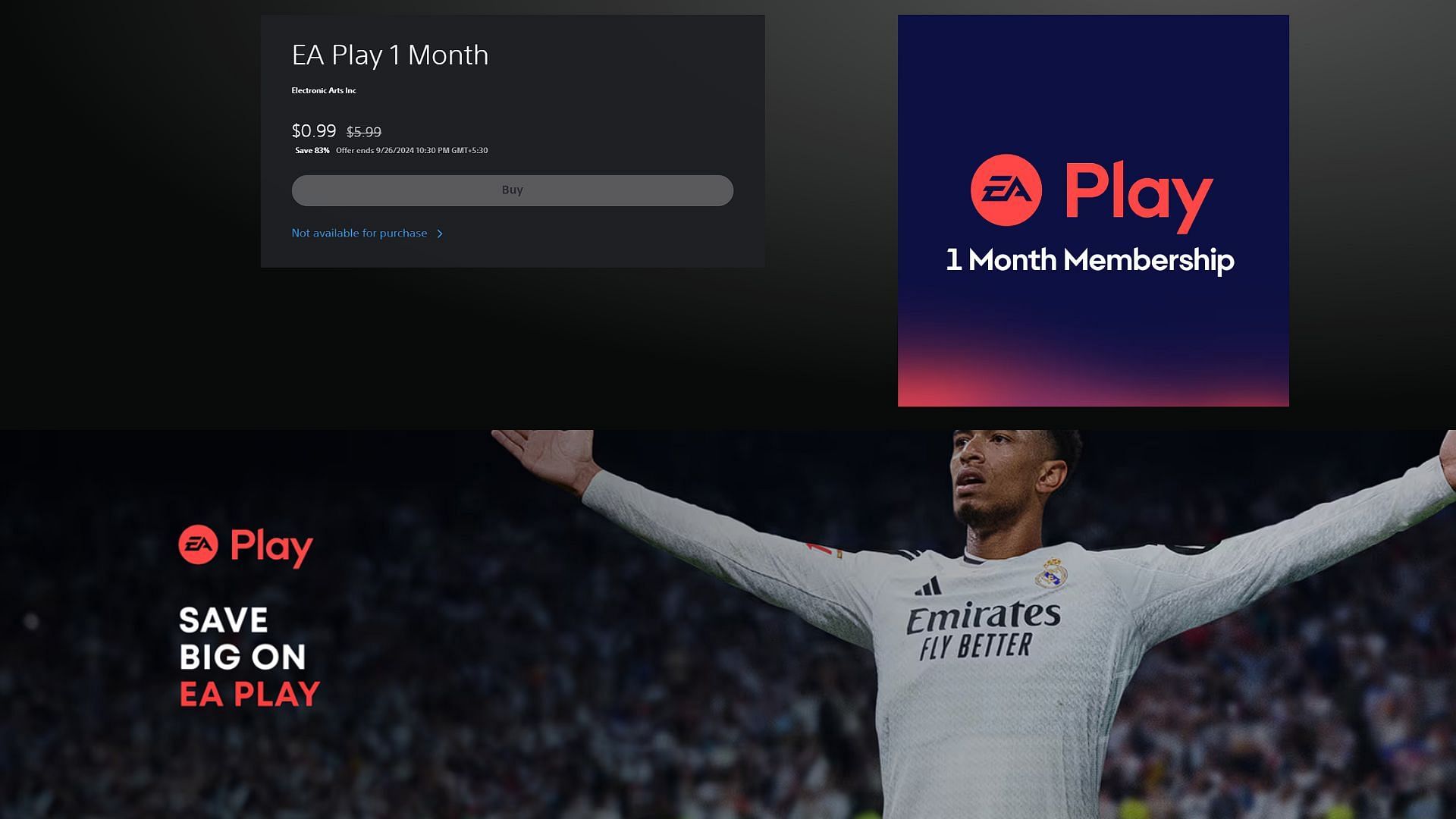 EA Play is available for $1 for PlayStation users