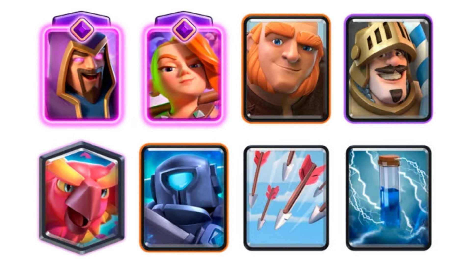 The Giant Prince Phoenix deck in Clash Royale (Image via Supercell)