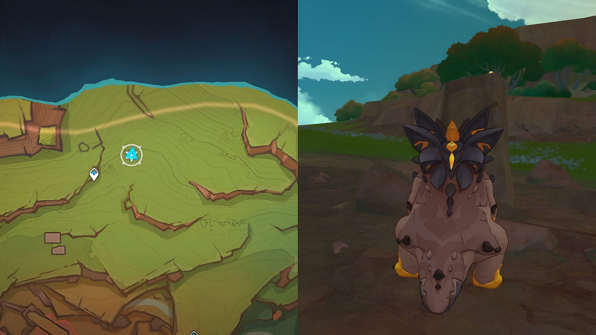 Tepetlisaur Whelp #1 location (Image via HoYoverse)