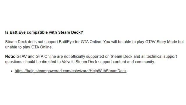 "So they f***** all steam deck users": GTA V BattlEye anti-cheat issues ...