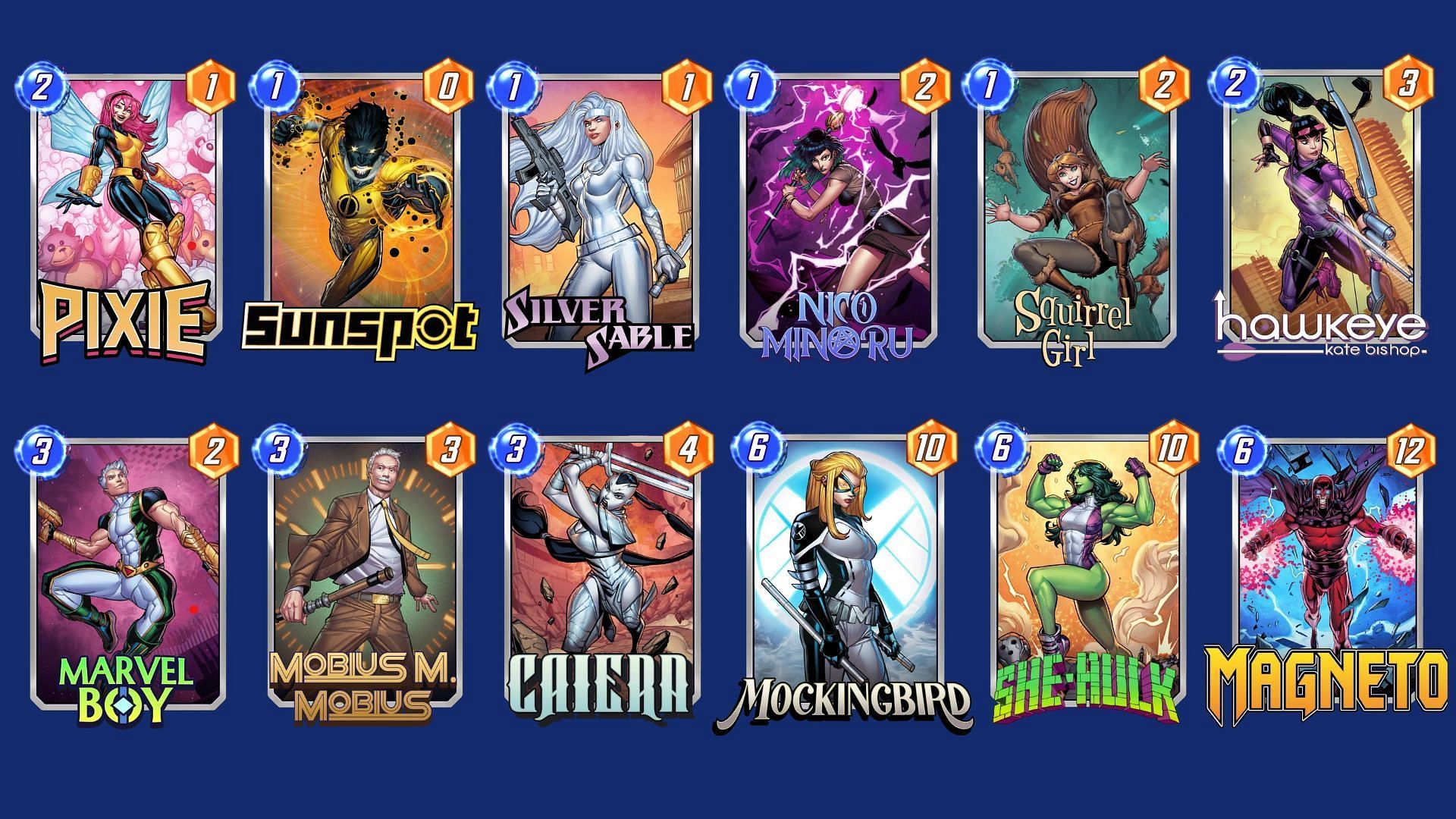 The Pixie Power Surge Deck in Marvel Snap (Image via Nuverse)