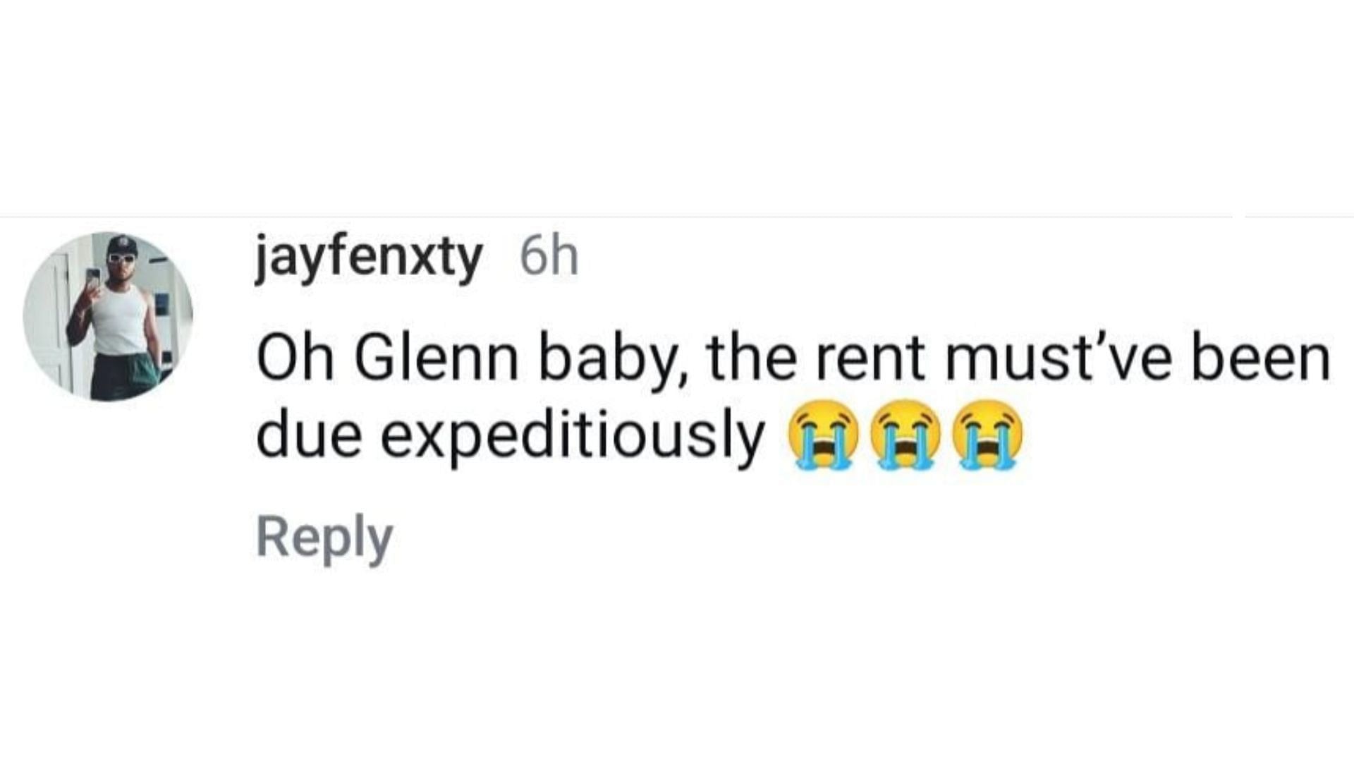 Netizens reacted as Glenn Close&#039;s lines from The Deliverance went viral (Image via Instagram/@jayfenxty)