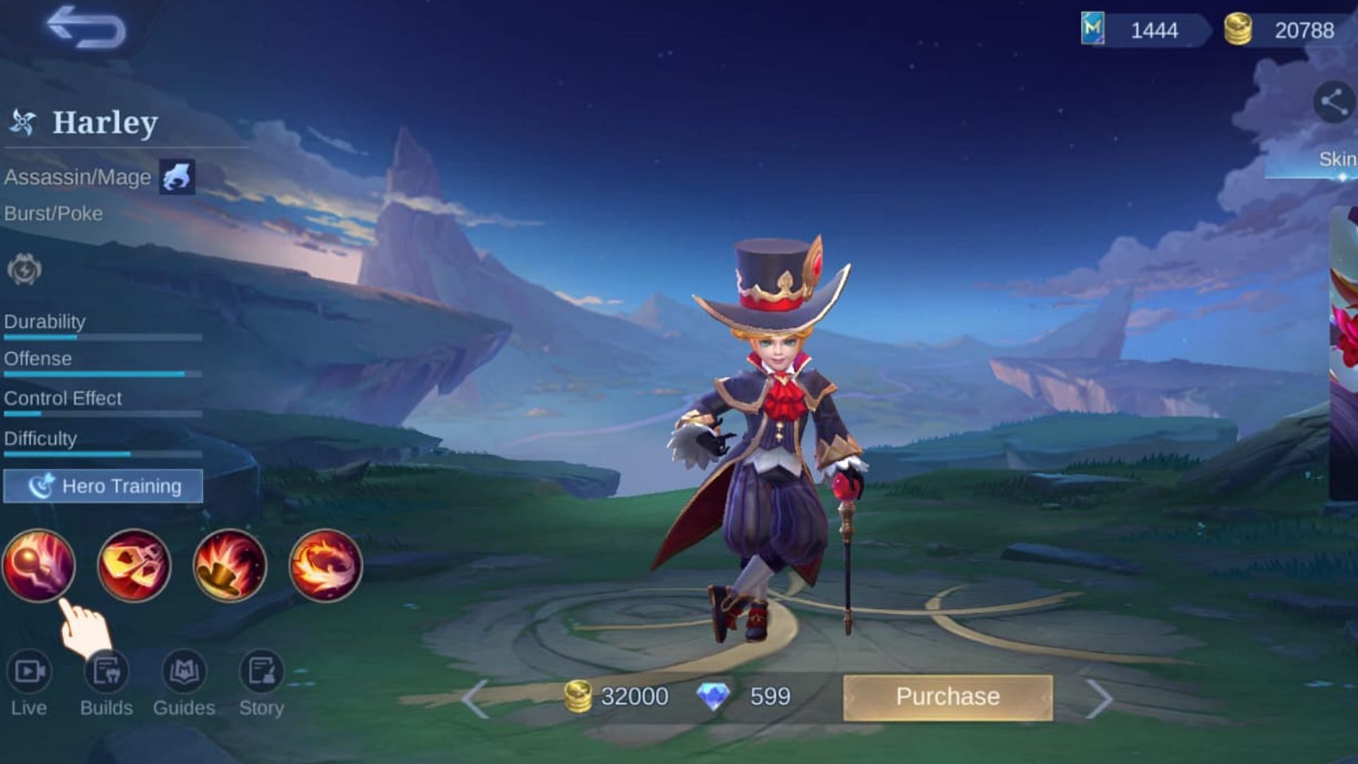 Harley, the magician (Image via Moonton)