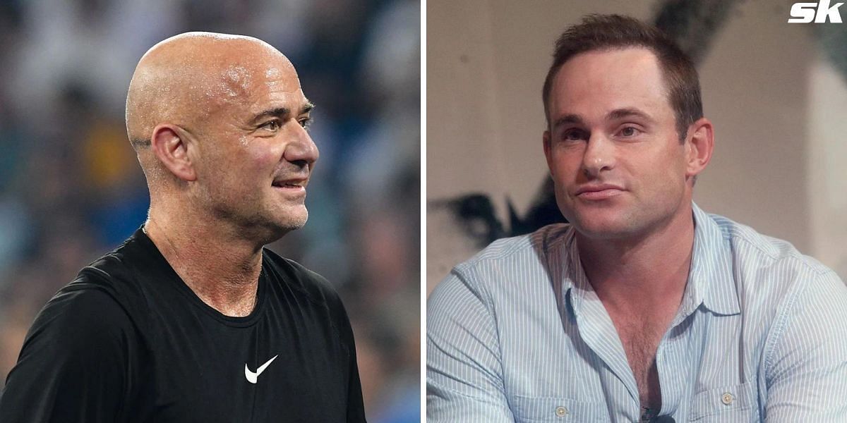 Andy Roddick recalled how he would be nervous about potentially facing compatriot Andre Agassi [Andre Agassi (L), Andy Roddick (R), Source: Getty]