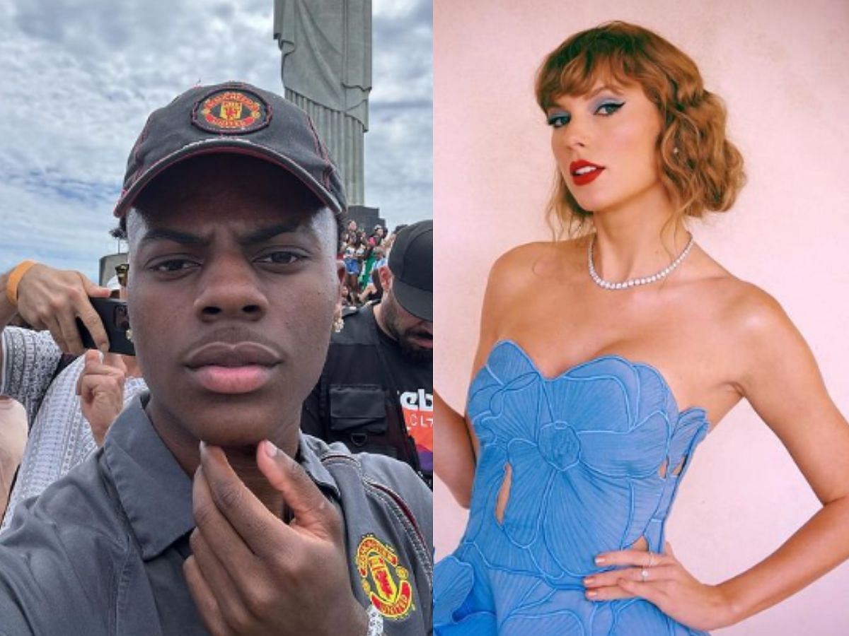 IShowSpeed surpasses Taylor Swift in TikTok follower count (Image via Instagram/IShowSpeed and Taylor Swift)