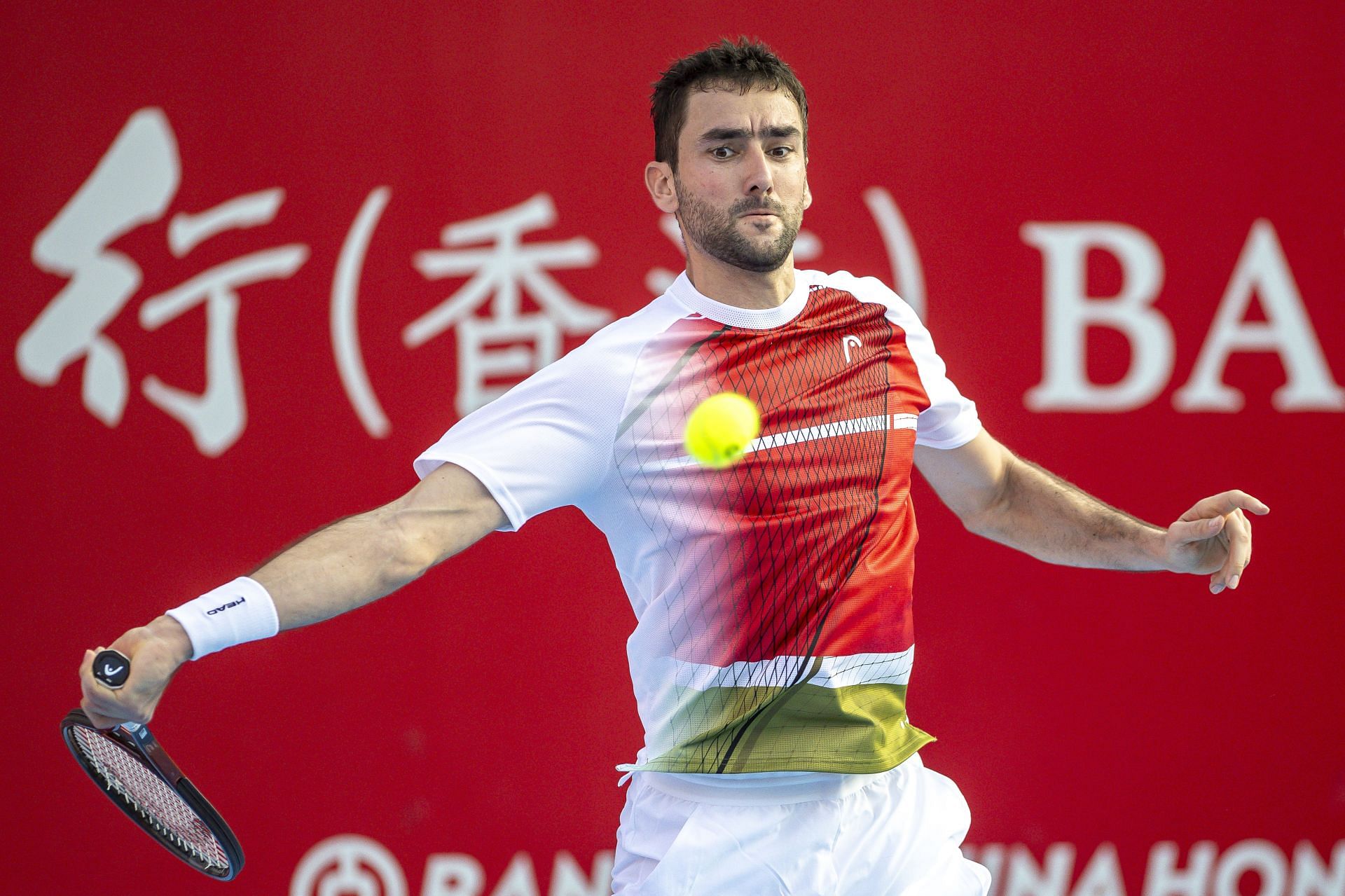 Marin Cilic in action at the Hong Kong Tennis Open (Picture: Getty)