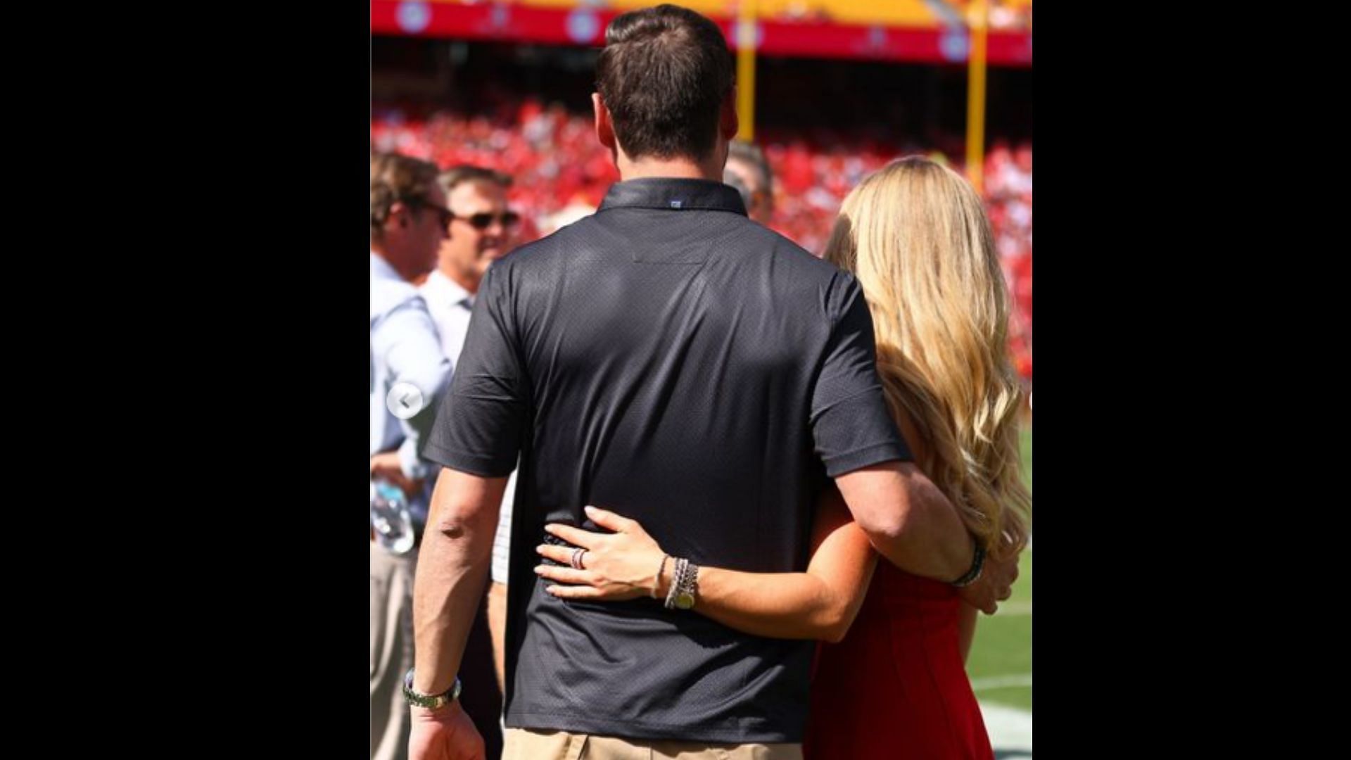 Gracie Hunt and her boyfriend Cody Keith at the Kansas City Chiefs game. (Photos via IG)