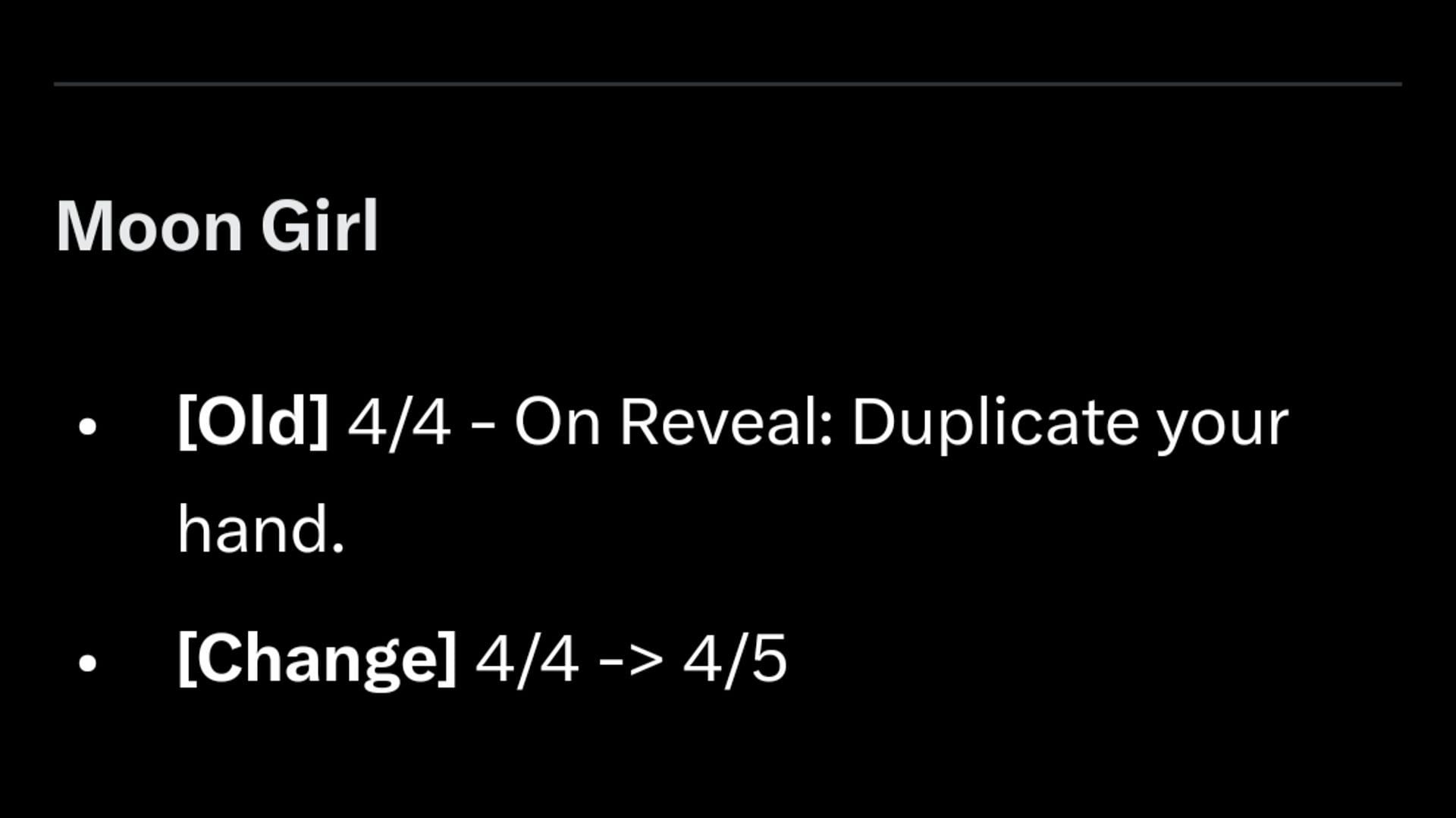 Marvel Snap balance change for Moon Girl (Image via Nuverse)