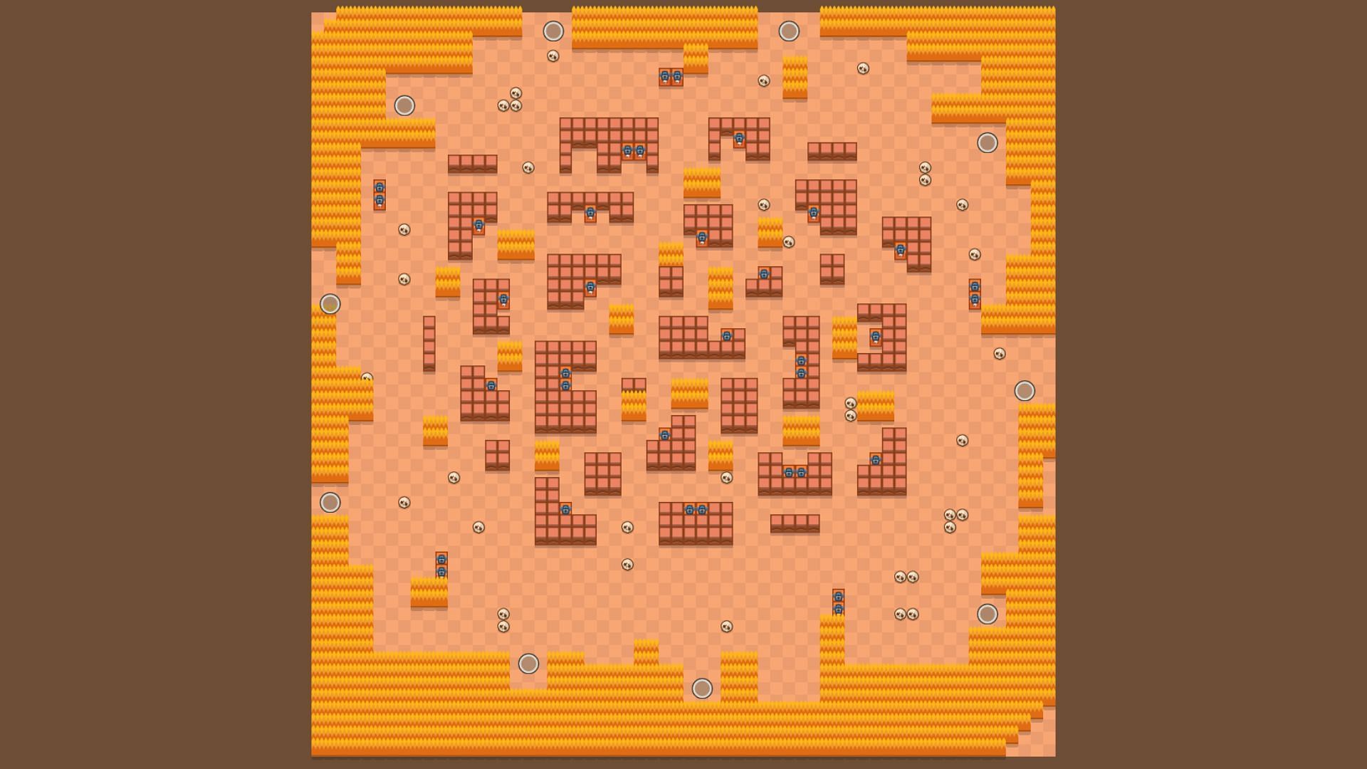 Stormy Plains Duo Showdown map (Image via Supercell)