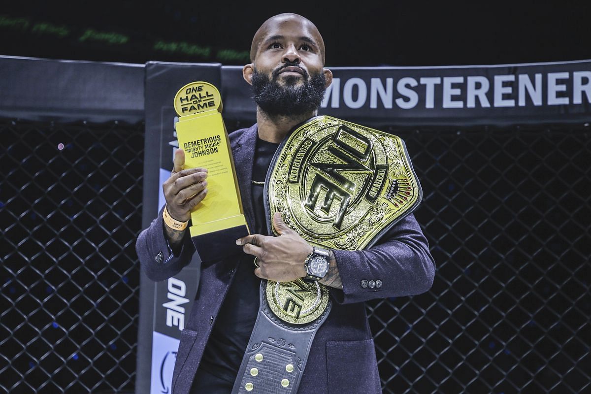 Demetrious Johnson announced his retirement from MMA at ONE 168: Denver. [Photo via: ONE Championship]