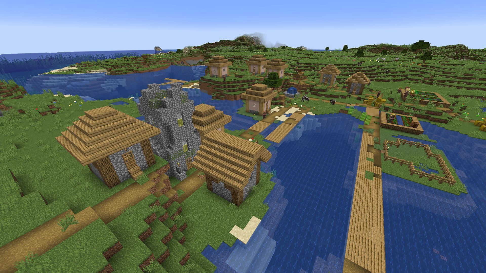 A peaceful village (Image via Mojang)