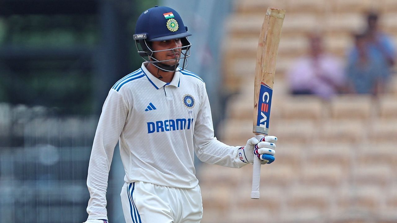 शुभमन गिल ने बेहतरीन तरीके से अपना अर्धशतक पूरा किया (Photo Credit: X/@BCCI)