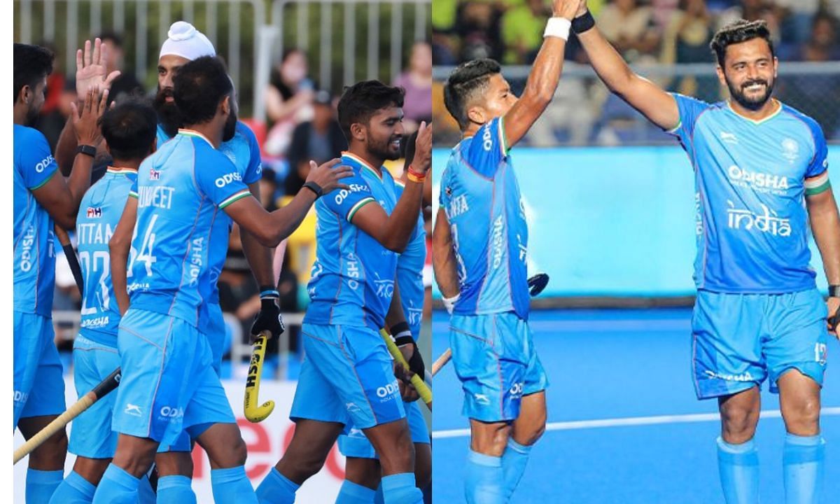 भारतीय हॉकी टीम की शानदार जीत (Photo Credit - @TheHockeyIndia)