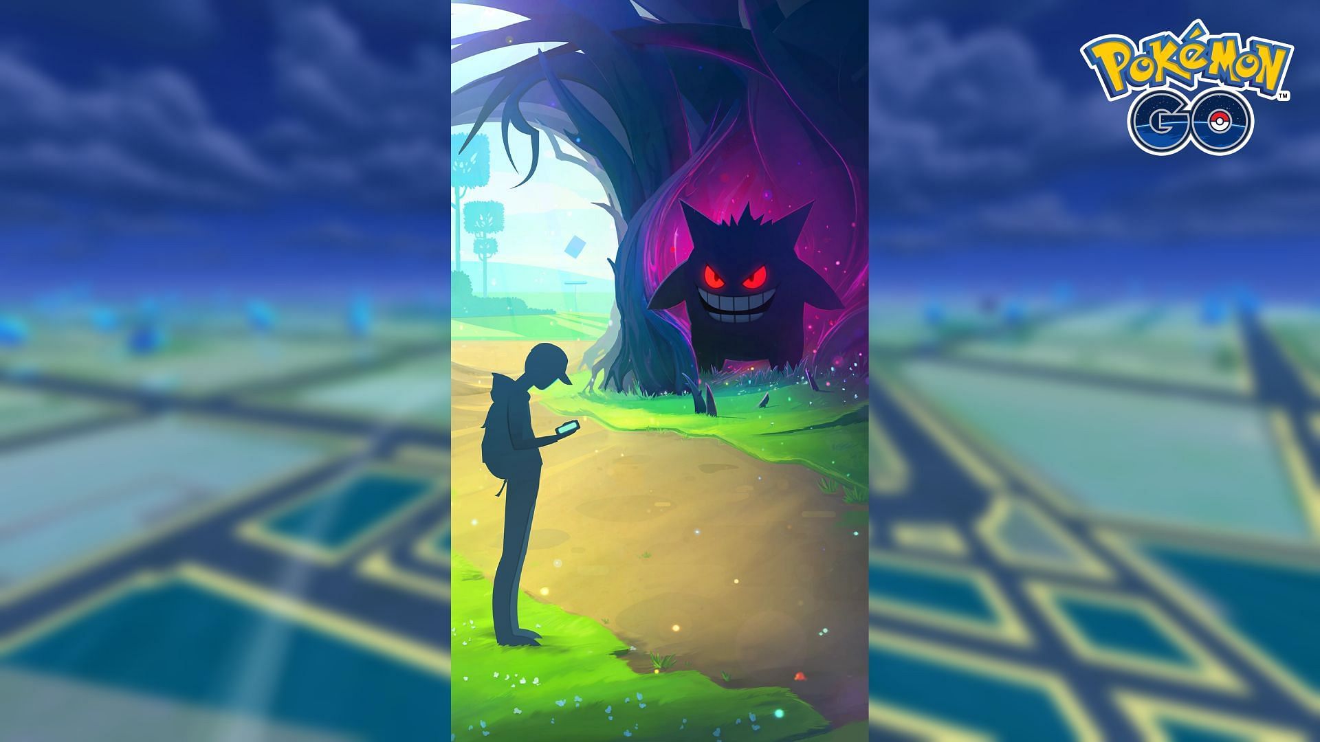 This loading screen features Gengar, the original Ghost-type Pokemon (Image via Niantic)